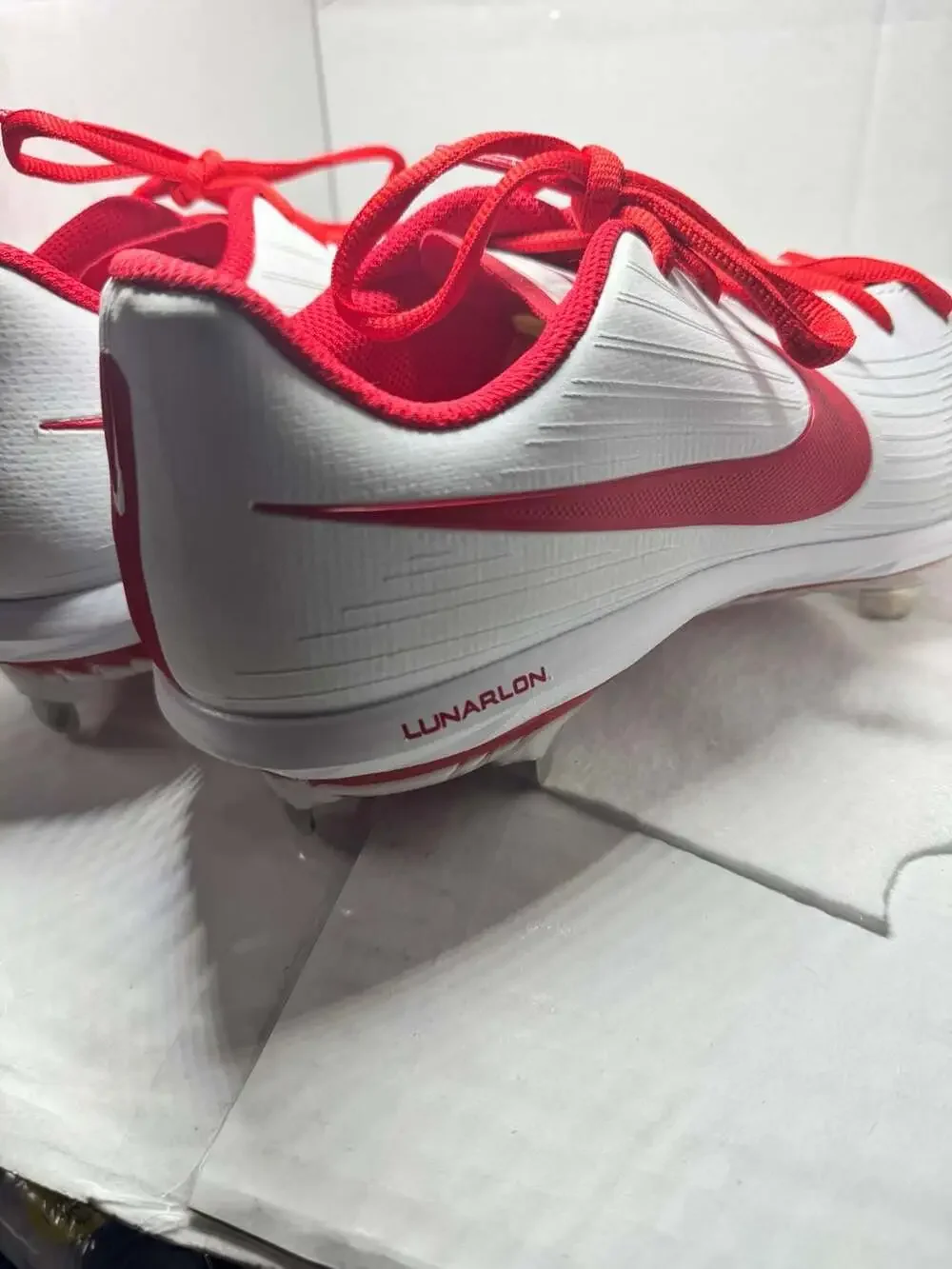 Nike Lunar Hyperdiamond 3 Pro Women's Metal Softball Cleats Wt University Red
